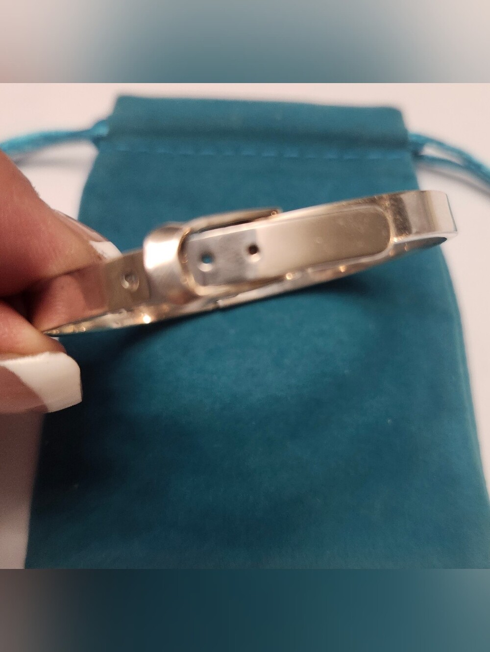 Mexico Belt Buckle 925 Sterling Silver Bangle Bracelet 21.55 Grams